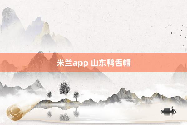 米兰app 山东鸭舌帽